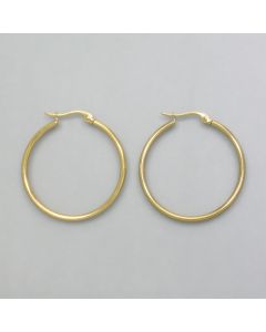 Small hoops gold look