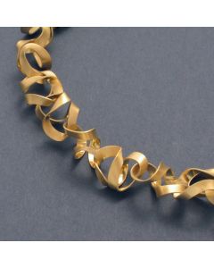 “Tagliatelle“ Gilded Silver Necklace