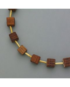 New necklace with oak cubes