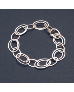 Oval Ring Silver Bracelet