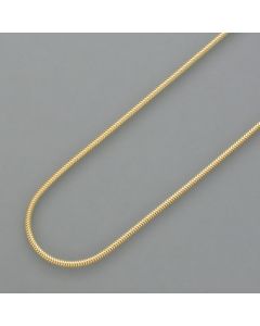 Thick gold-plated tube necklace