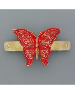Hair clip butterfly red