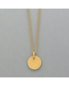 small pendant plate made of gold plated silver