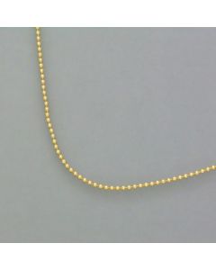 small bead necklace made of gold-plated silver