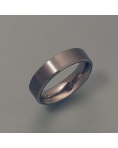 Titanium ring, 0.24 inch, 6 mm wide