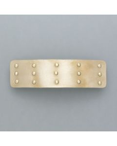 Studded barrette brass