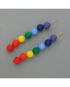 Earrings color frenzy, balls