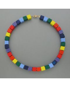 Necklace rush of colors, dice