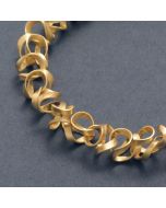 “Tagliatelle“ Gold Plated Silver Necklace