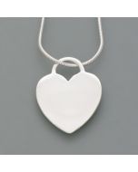 Heart shaped engraving pendant