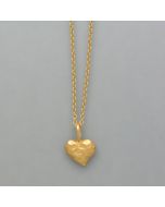 small pendant heart made of gold-plated silver