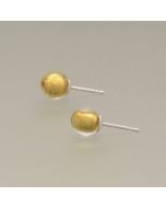 Gold Murano Glass Ear Studs