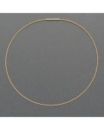 Stainless steel necklace single, gold-plated