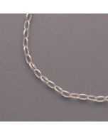 Silver Chain Oval eyelets