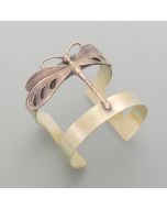 Dragonfly Brass Bangle