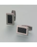 Cufflinks titanium and carbon