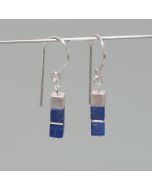 Cube earrings Lapis Lazuli