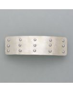 Rivets hair clip nickel silver