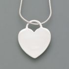 Heart shaped engraving pendant